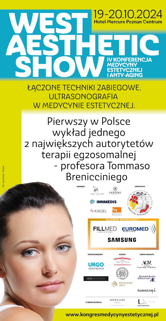 Plakat West Aesthetic Show IV Konferencji Medycyny Estetycznej i anty-aging